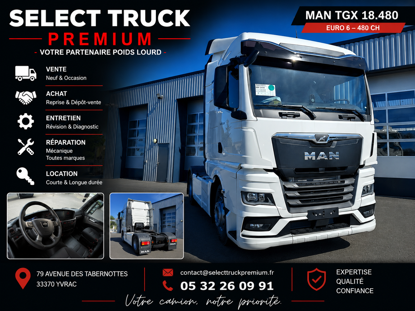 MAN Tracteur TGX 18.520 4x2 BLS -2023 - 34 km