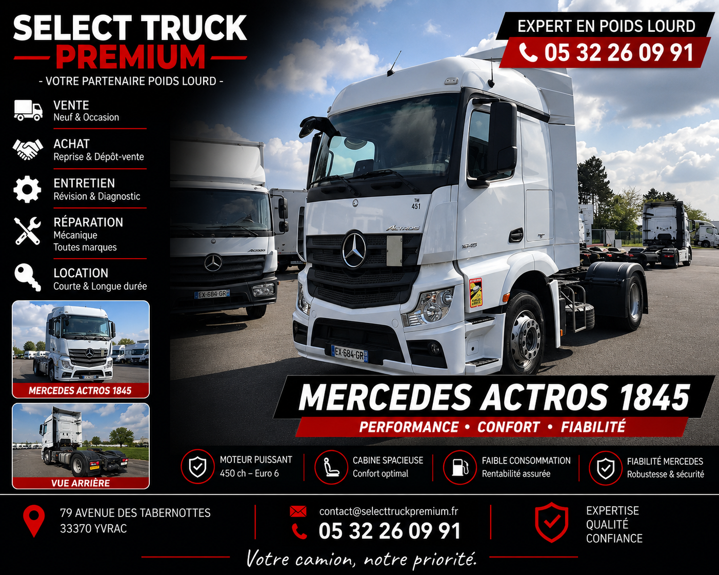 Mercedes-Benz ACTROS 1843 LS - 2018- 801 400 km