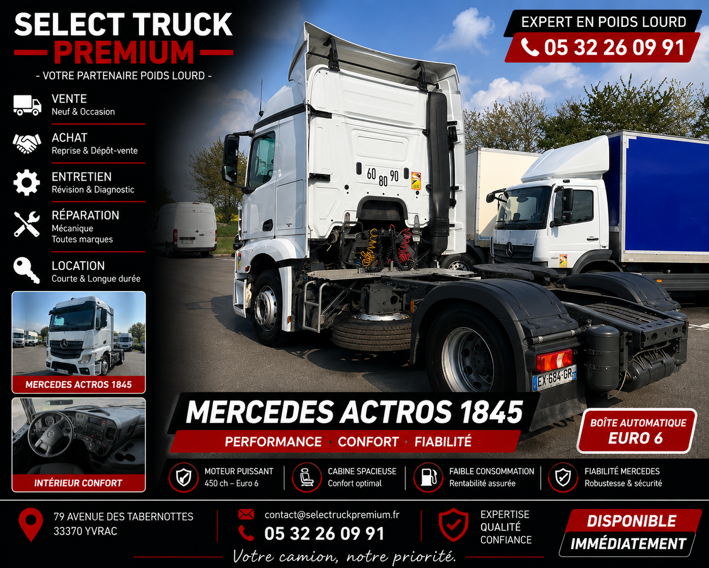 Mercedes-Benz ACTROS 1843 LS - 2018- 801 400 km – Image 3
