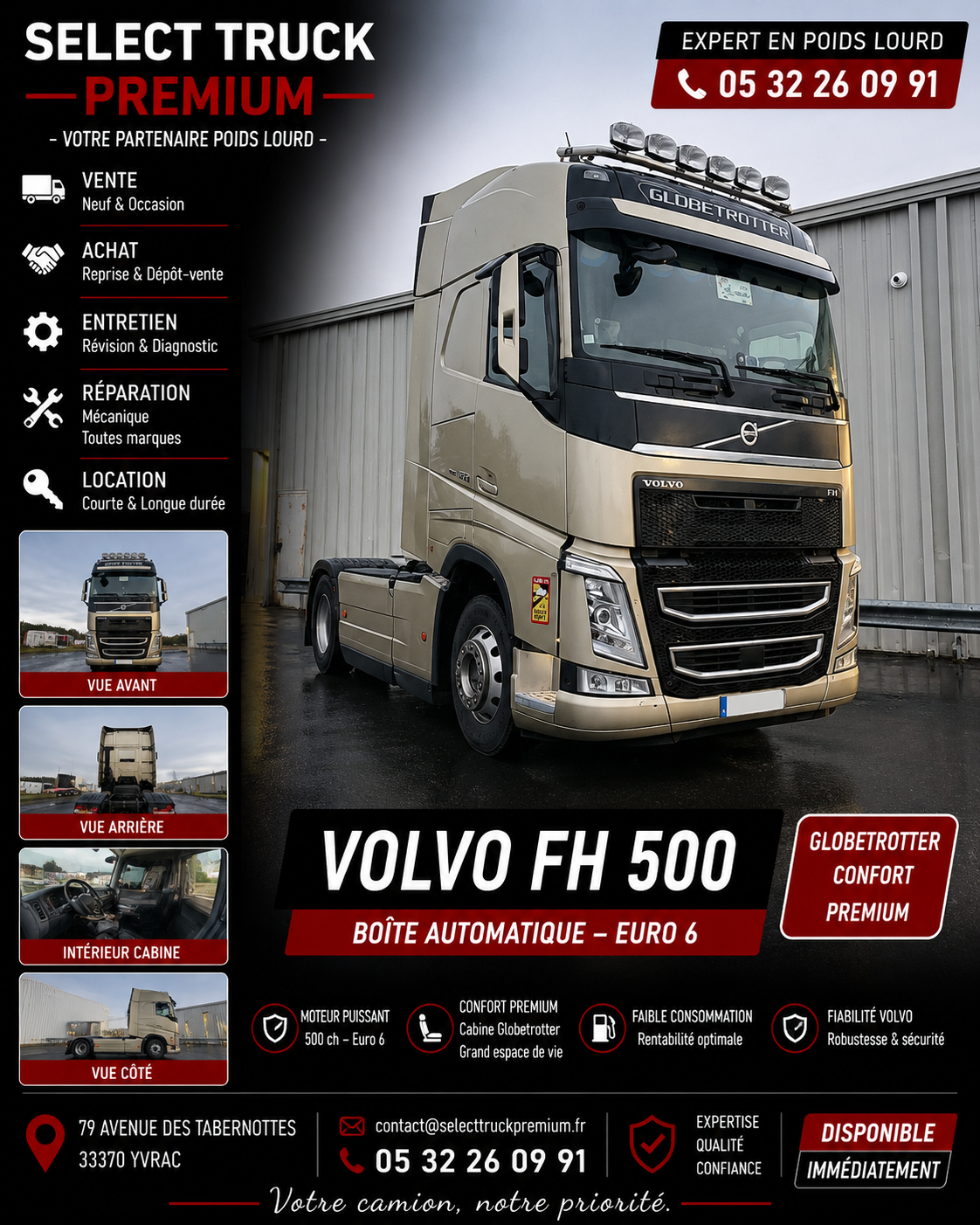 Volvo FH 500 -2021 - 595260 kms
